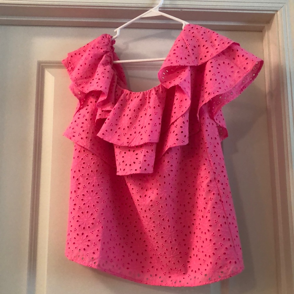 Lily Pulitzer Trixie Top in Raz Berry